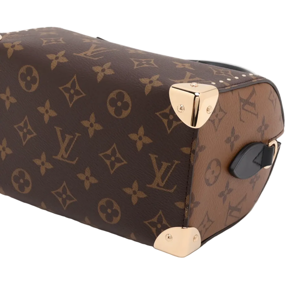Pre-owned Louis Vuitton Speedy Trunk 20 in Monogram Canvas with Gold Tone Hardware - Authenticated