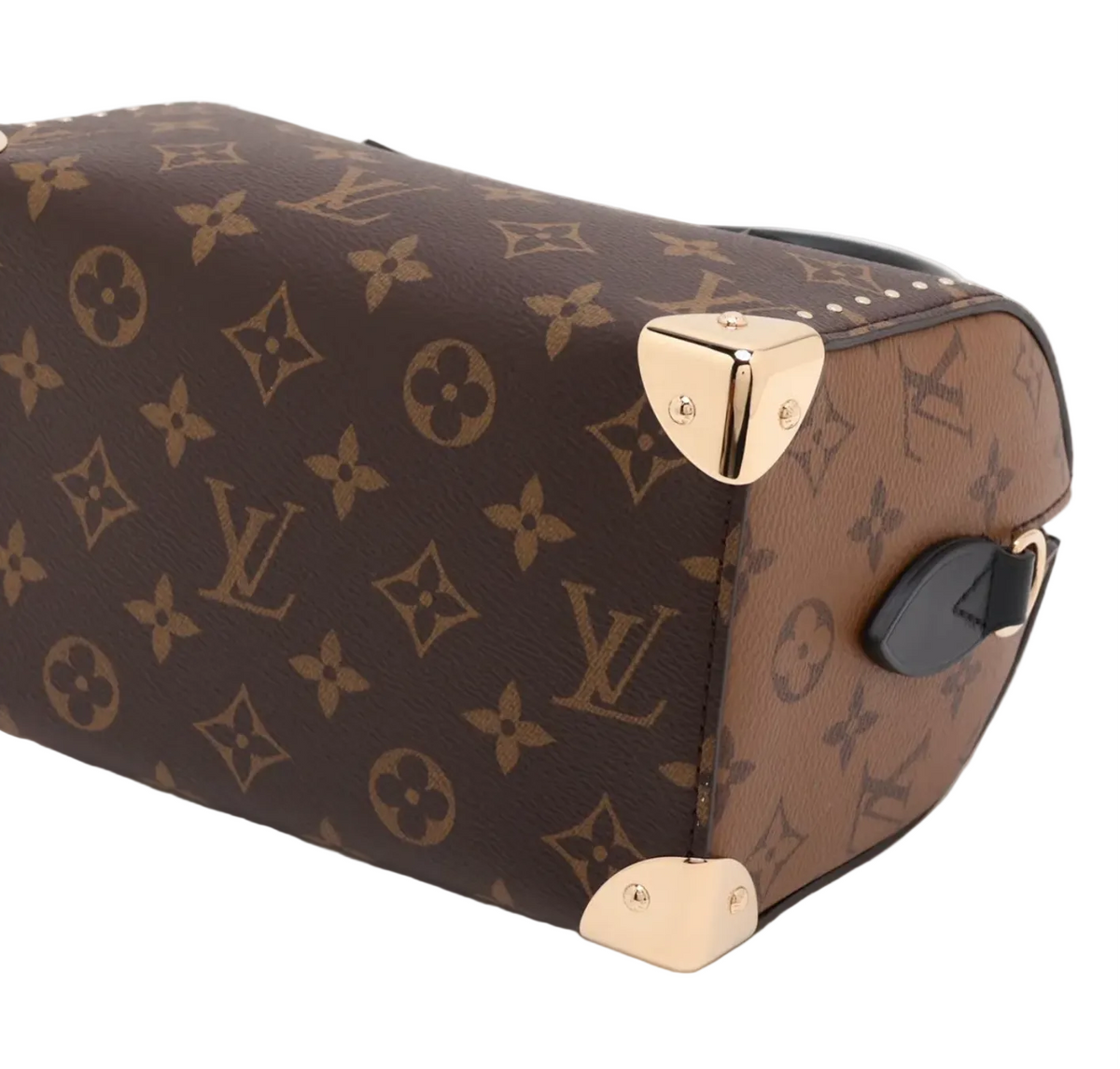 Pre-owned Louis Vuitton Speedy Trunk 20 in Monogram Canvas with Gold Tone Hardware - Authenticated