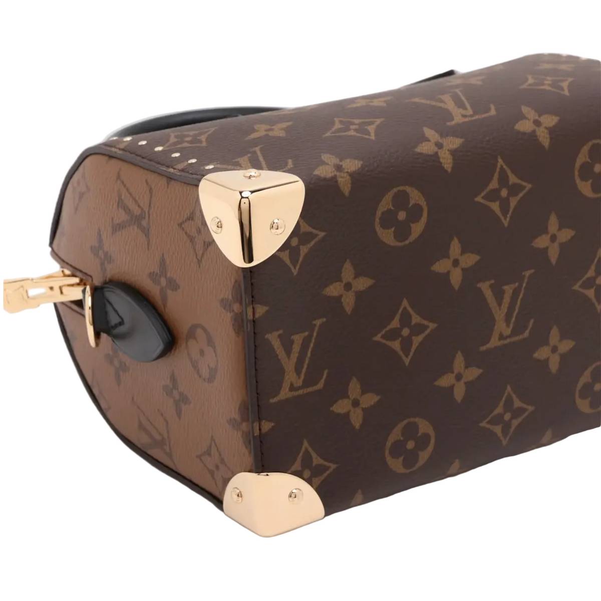 Pre-owned Louis Vuitton Speedy Trunk 20 in Monogram Canvas with Gold Tone Hardware - Authenticated