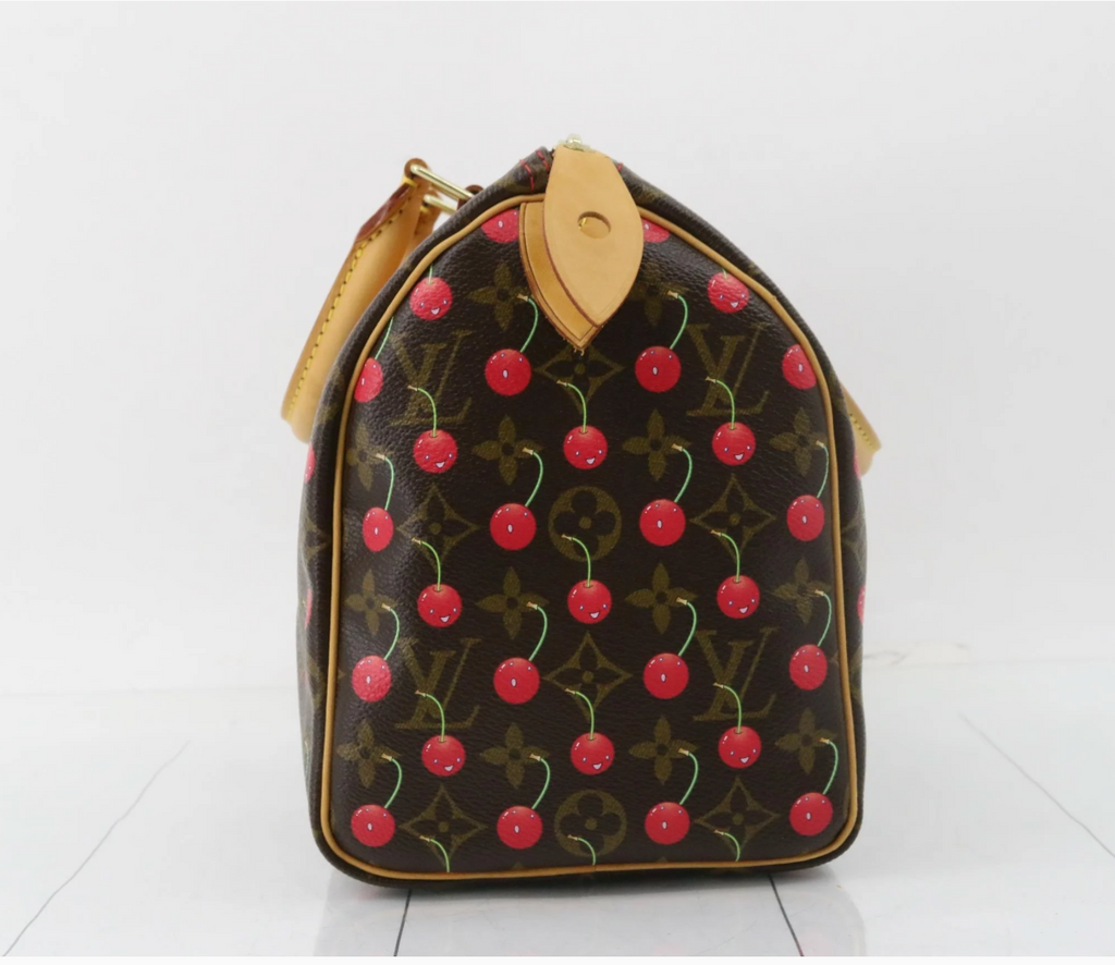 Pre-Owned Louis Vuitton Murakami Cherries Speedy 25 - Authentic