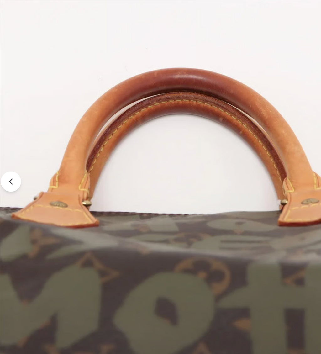 Pre-owned Louis Vuitton Speedy 30 Stephen Sprouse Graffiti Edition Olive - Authenticated