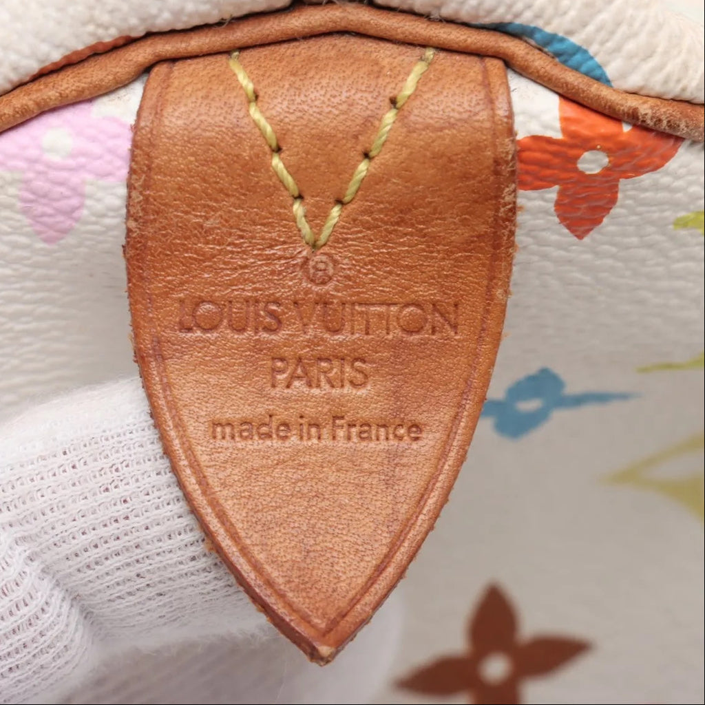 Pre-Owned Louis Vuitton Speedy 30 Murakami Monogram White Multicolor - Authenticated