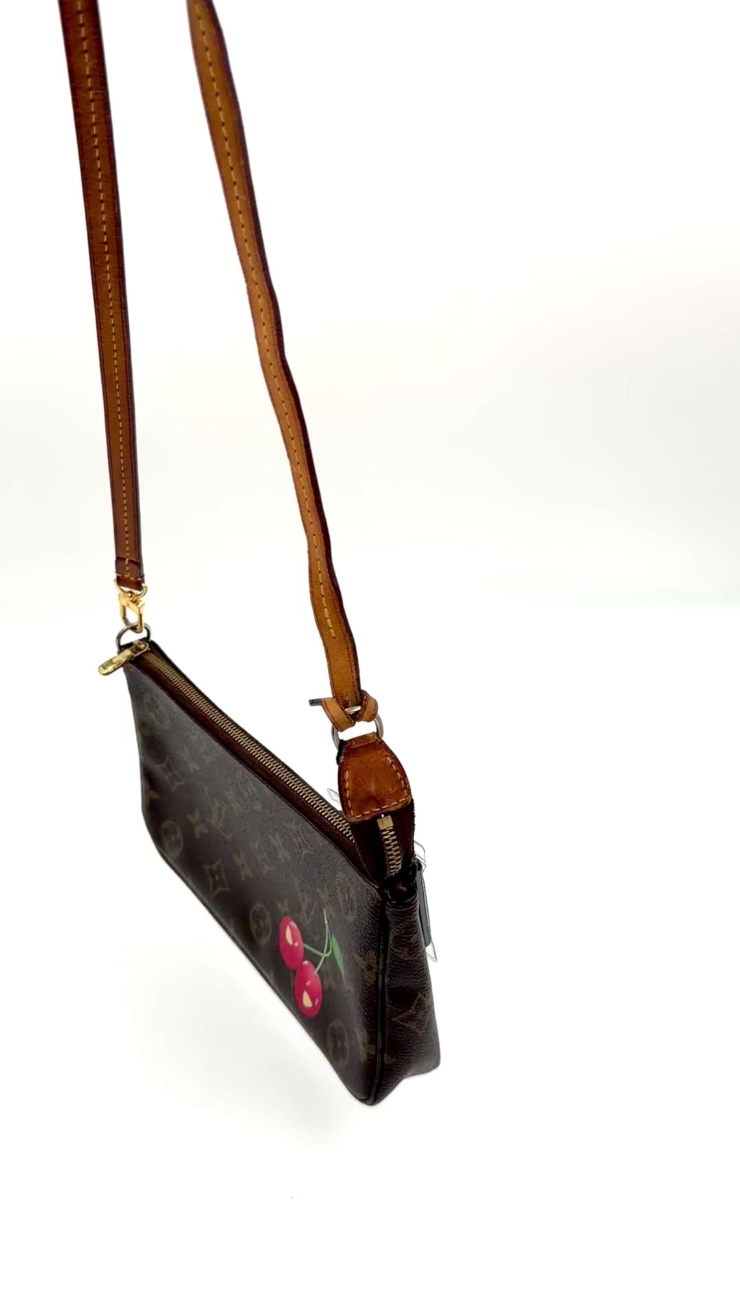 Pre-owned Vintage Louis Vuitton x Murakami Cherry Pochette Accessories Bag - Authenticated