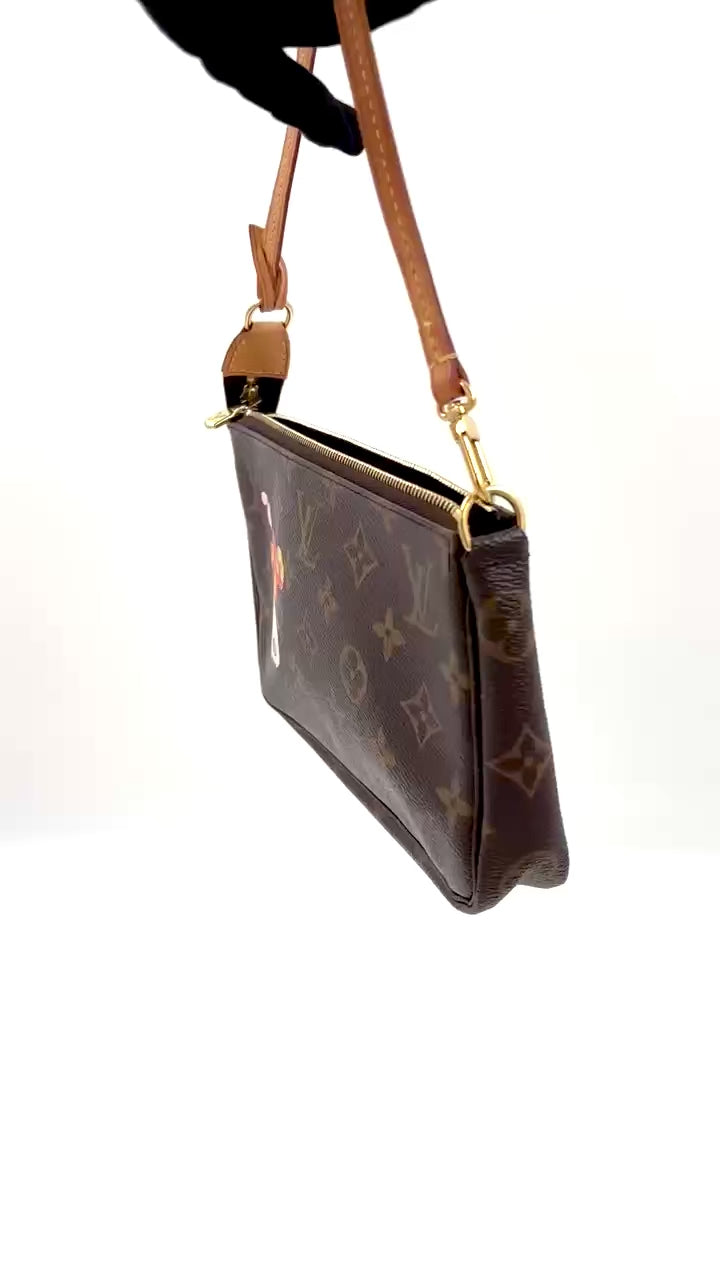 Pre-owned Louis Vuitton Monogram Panda Pochette Accessoires - Authenticated