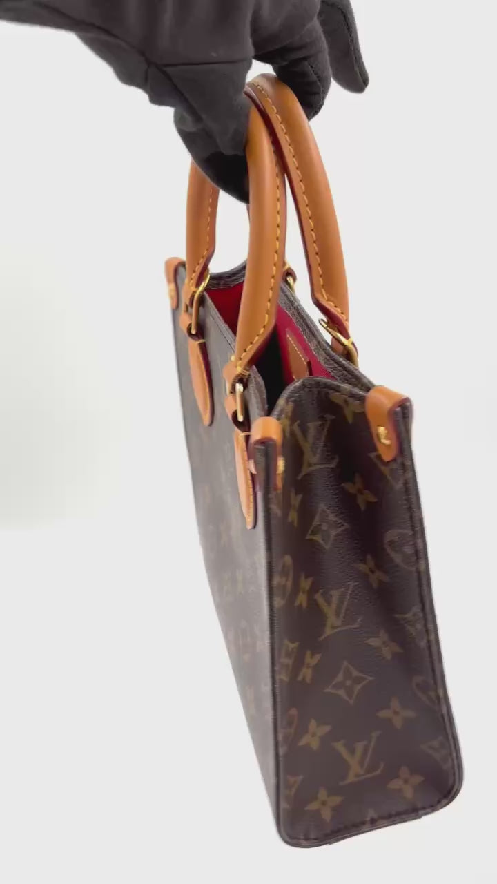 Pre-owned Louis Vuitton Sac Plat BB Monogram Canvas - Authenticated