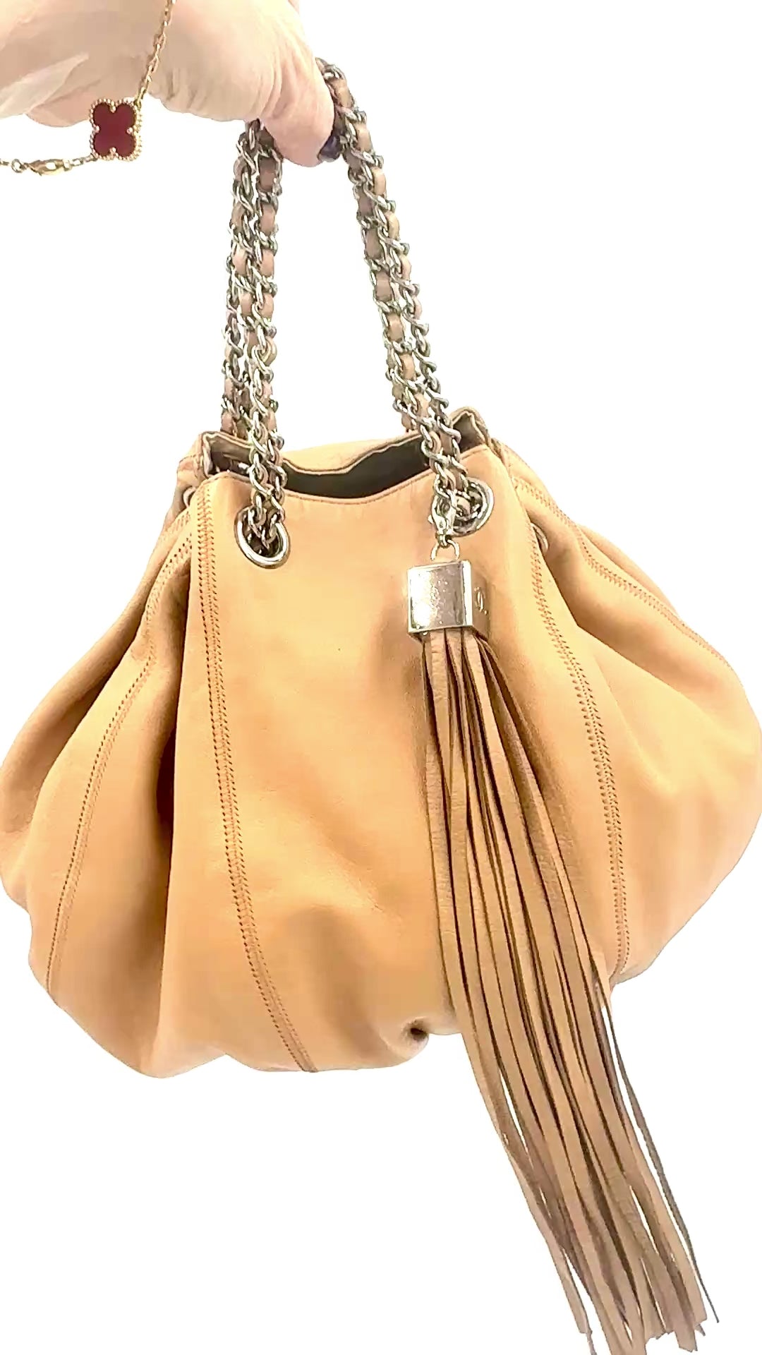 Pre-Owned Chanel Sac Cordon Shoulder Bag with Removable Tassel - Authenticated
