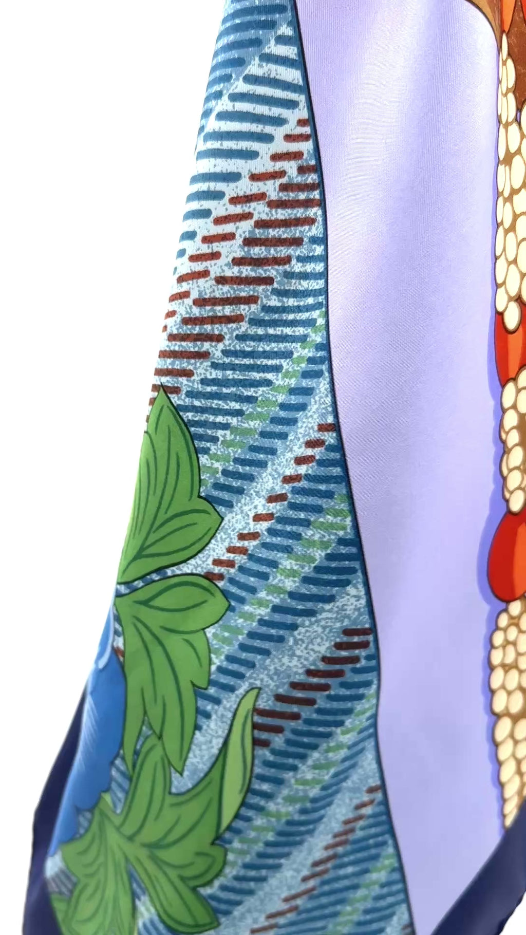 Pre-Owned Hermès Caty Latham "Tibet II" Silk Scarf 1999