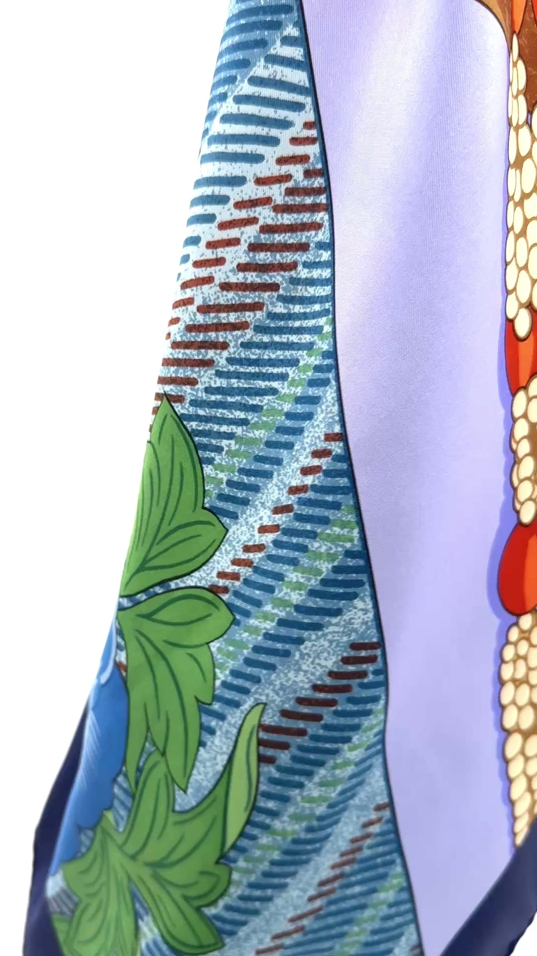 Pre-Owned Hermès Caty Latham "Tibet II" Silk Scarf 1999