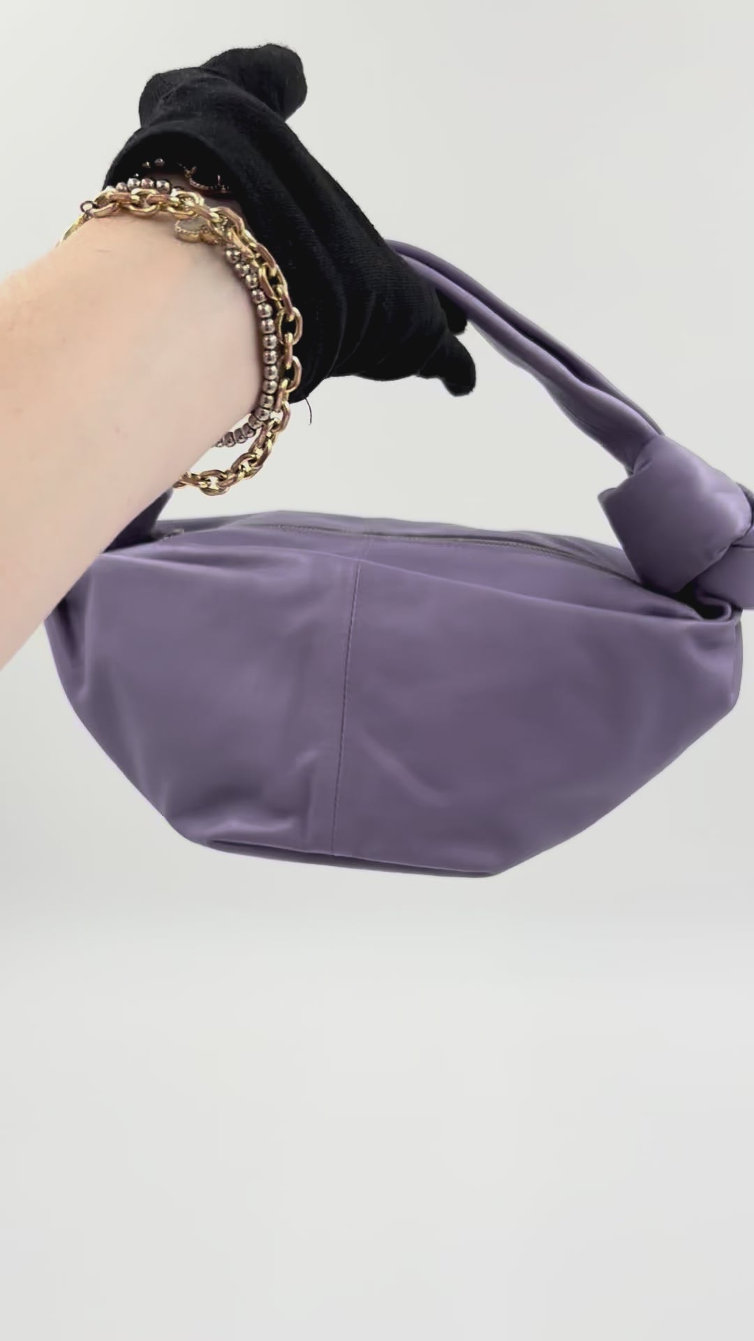 Pre-owned Bottega Veneta Mini Double Knot Bag Lavender - Authenticated