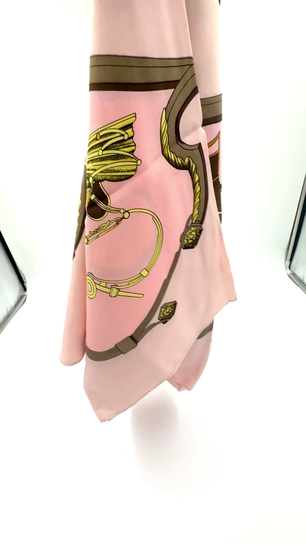 Pre-Owned Hermès Philippe Ledoux "Springs" Vintage Silk Scarf 1974