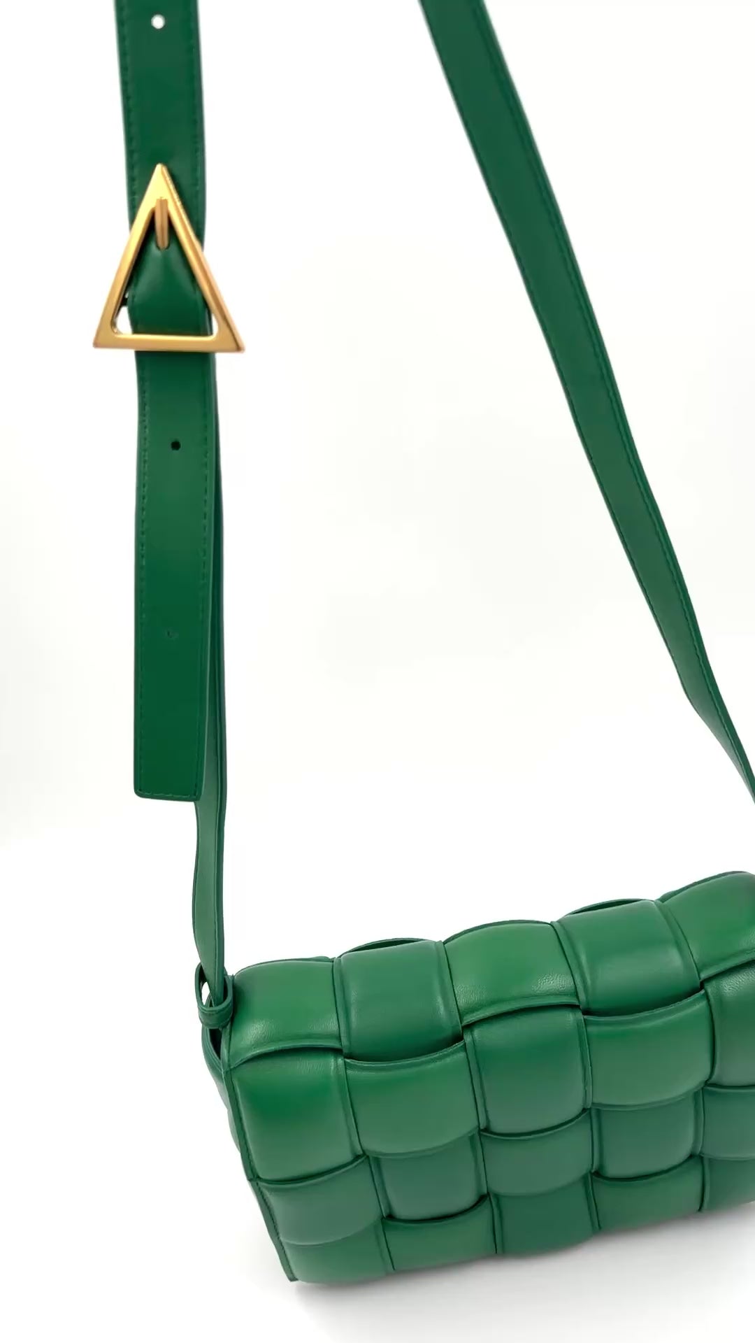 Pre-owned Bottega Veneta Green Padded Cassette Shoulder Bag - Authenticated
