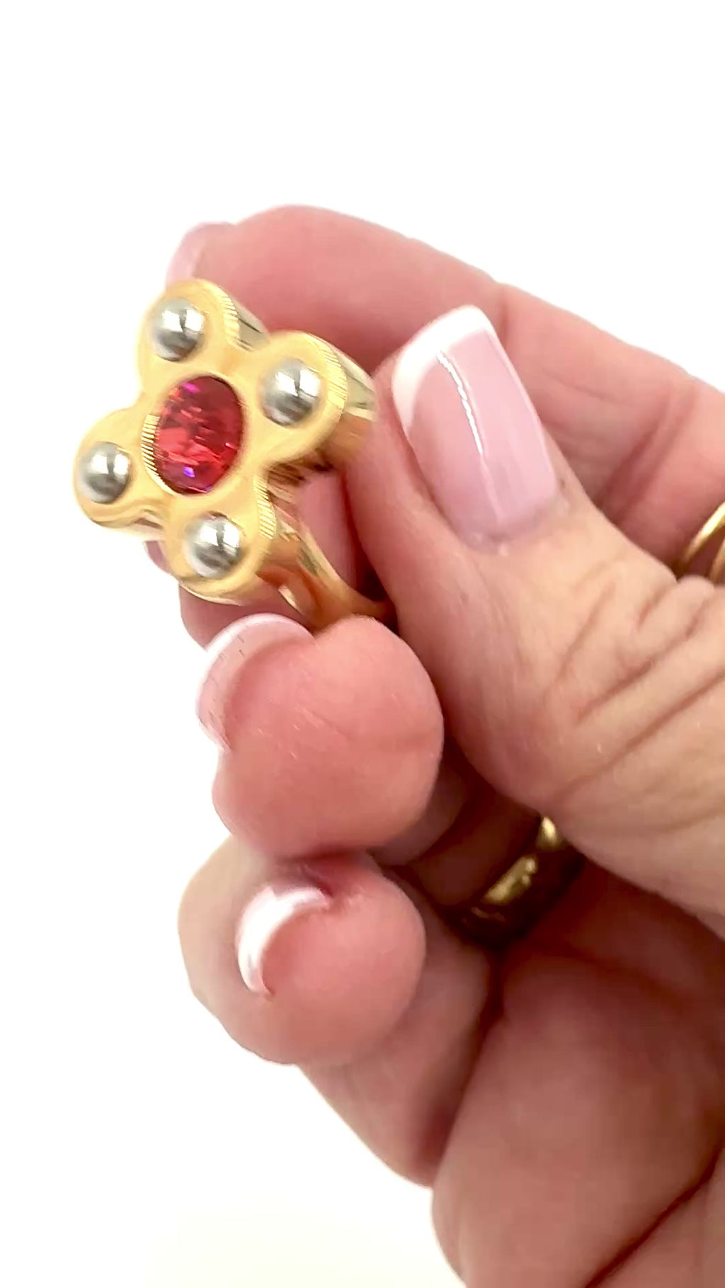 Pre-Owned Louis Vuitton Love Letters Ring Sz 6.5 - Authenticated