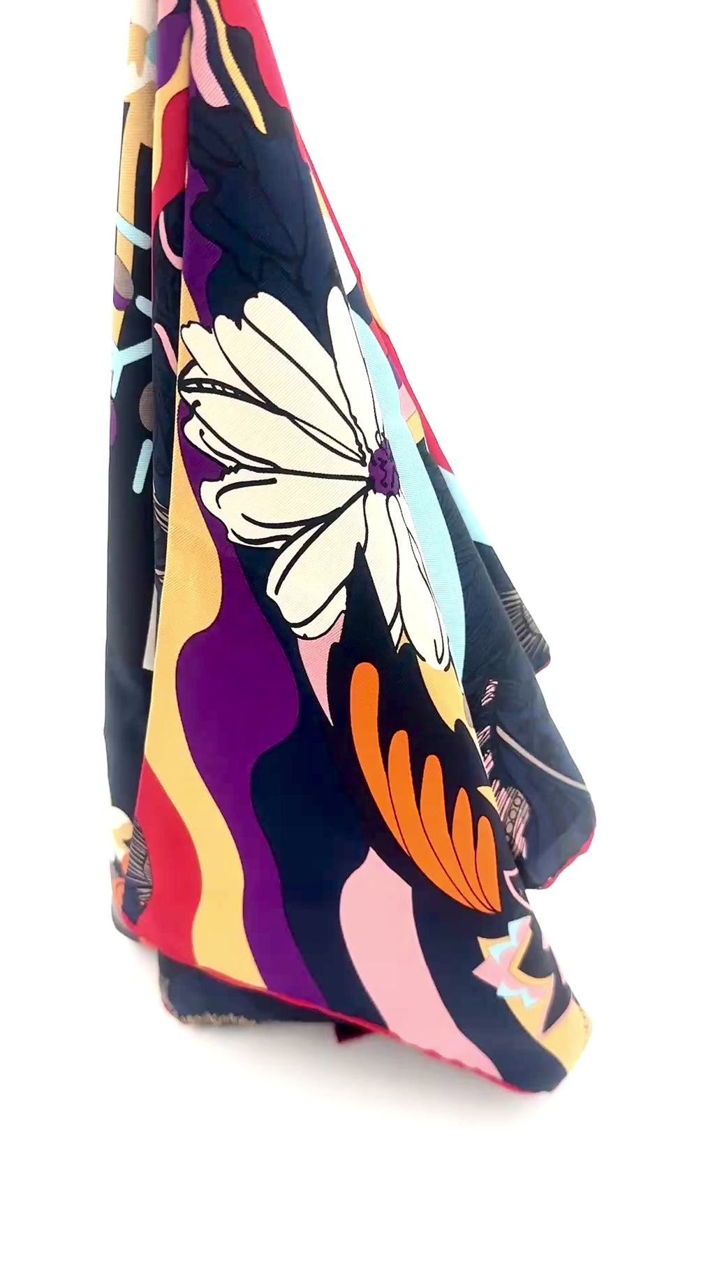 Pre-Owned Fendi Silk Scarf with Groovy Vibes