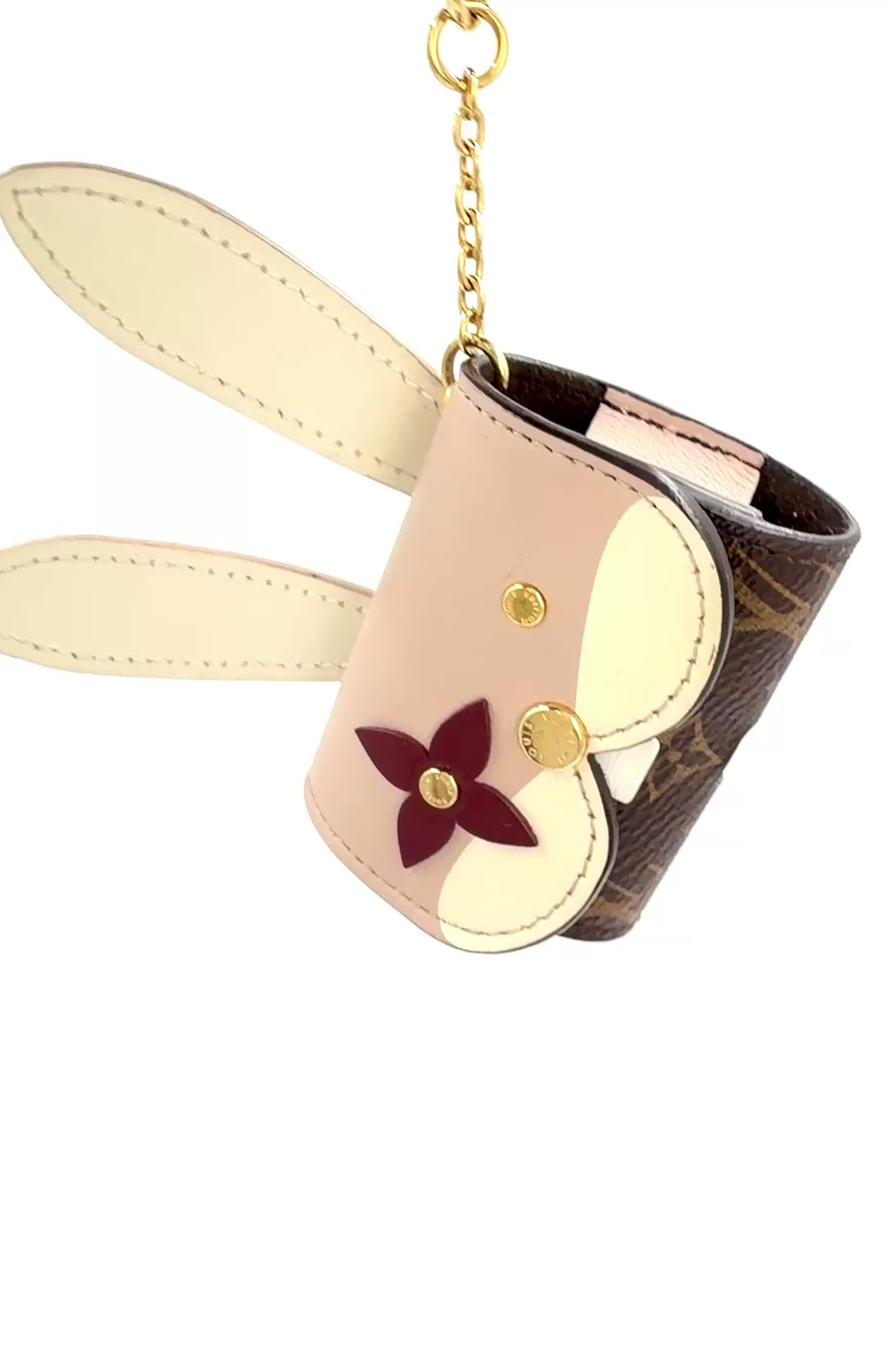 Pre-owned Louis Vuitton Rabbit Etui Airpods Pro Case Bag Charm - Authenticated