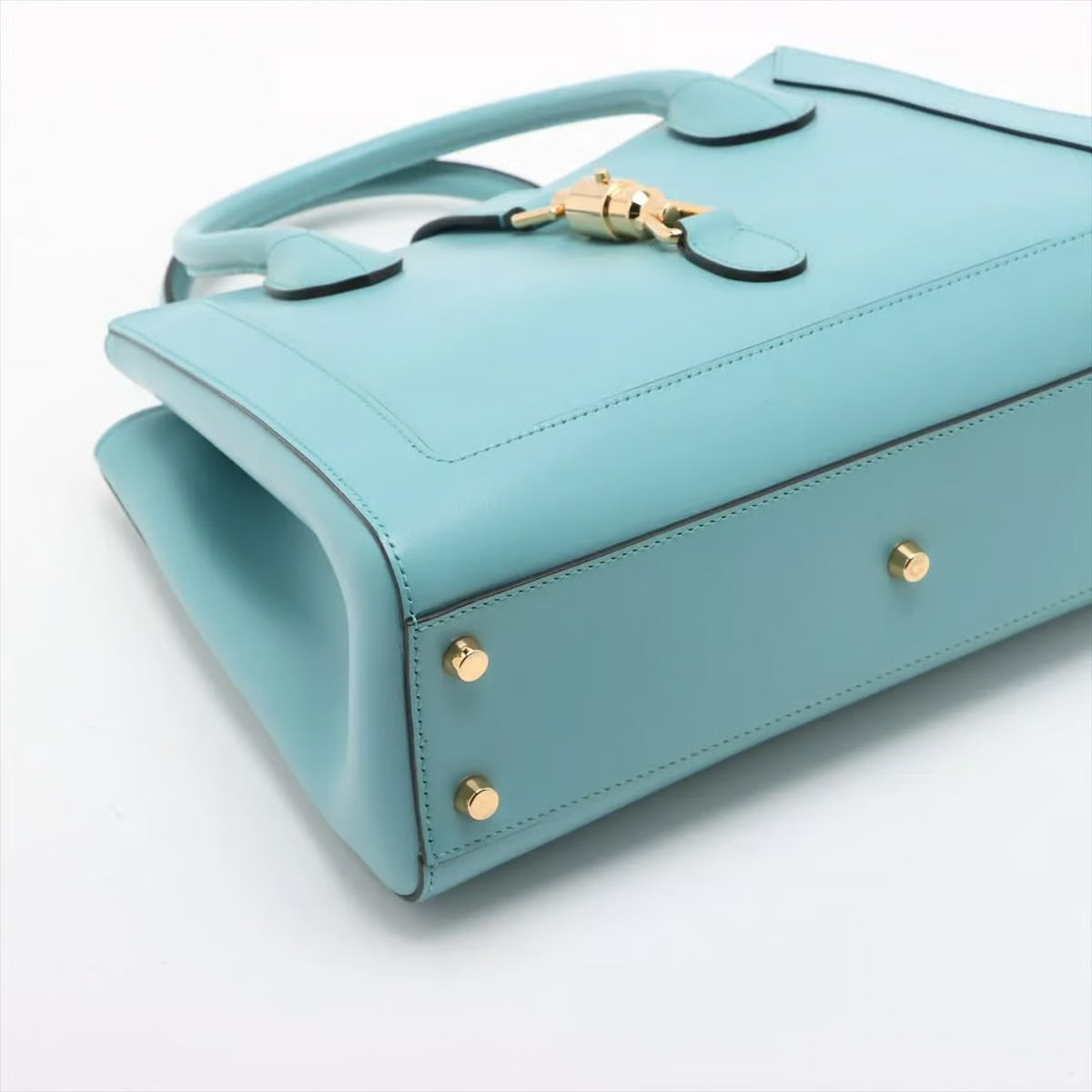 Pre-owned Gucci Jackie 1961 Medium Tote, Dusty Azure Calfskin - Authenticated