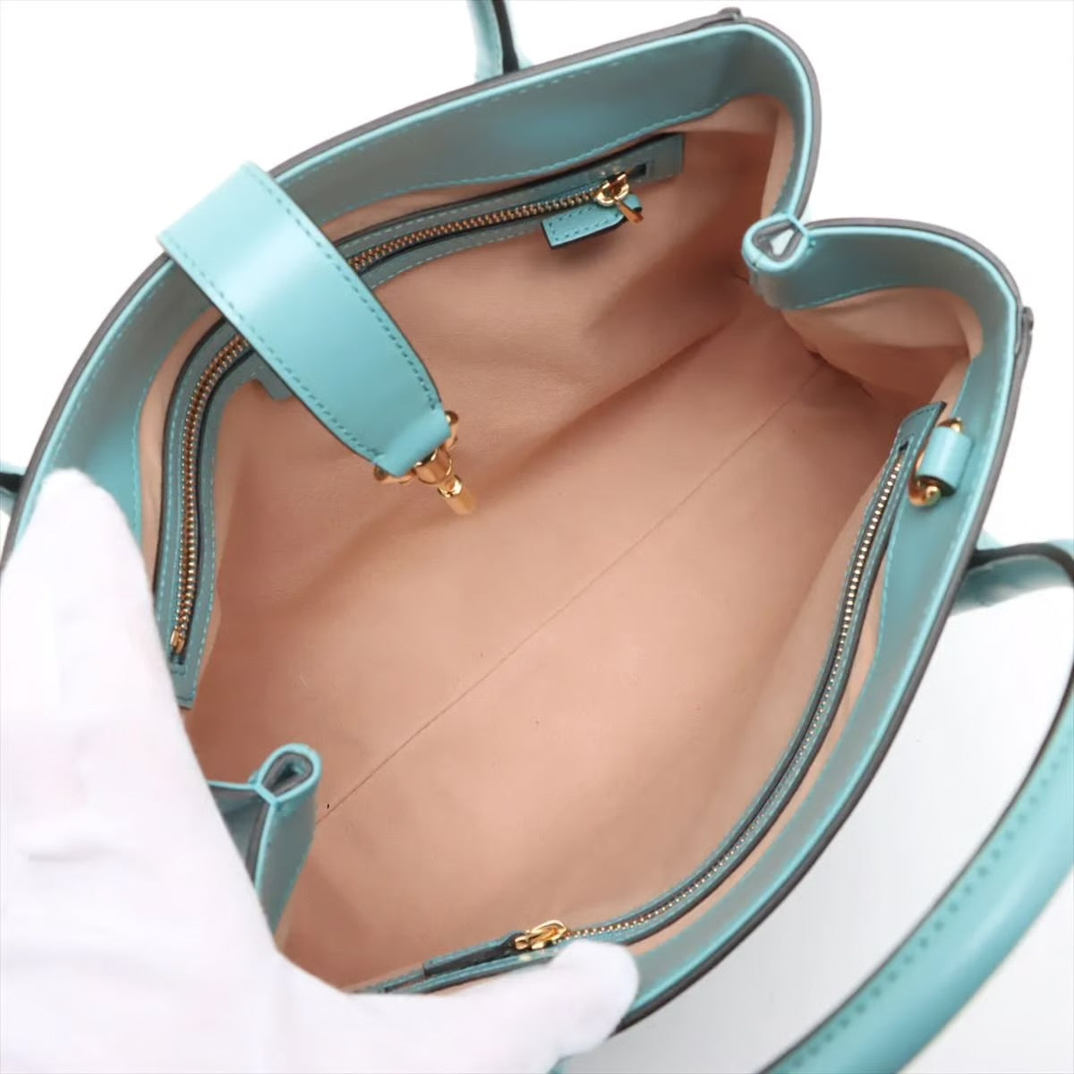 Pre-owned Gucci Jackie 1961 Medium Tote, Dusty Azure Calfskin - Authenticated