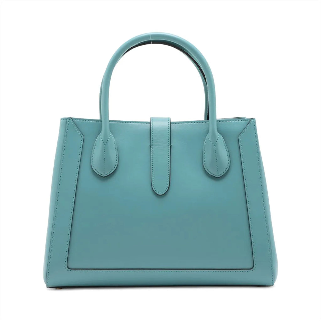 Pre-owned Gucci Jackie 1961 Medium Tote, Dusty Azure Calfskin - Authenticated