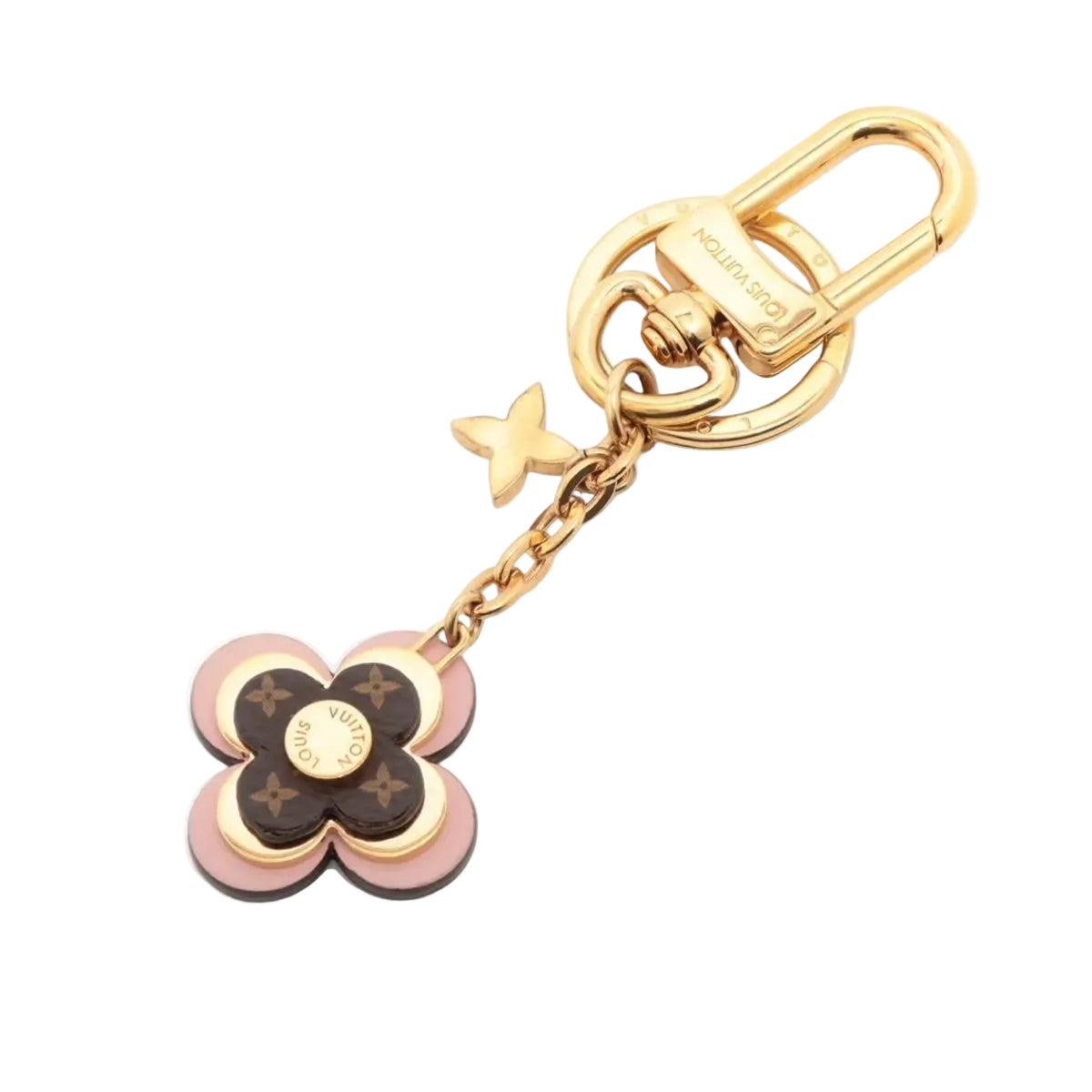 Pre-owned Louis Vuitton Blooming Flowers BB Bag Charm and Key Holder Pink - Authenticated