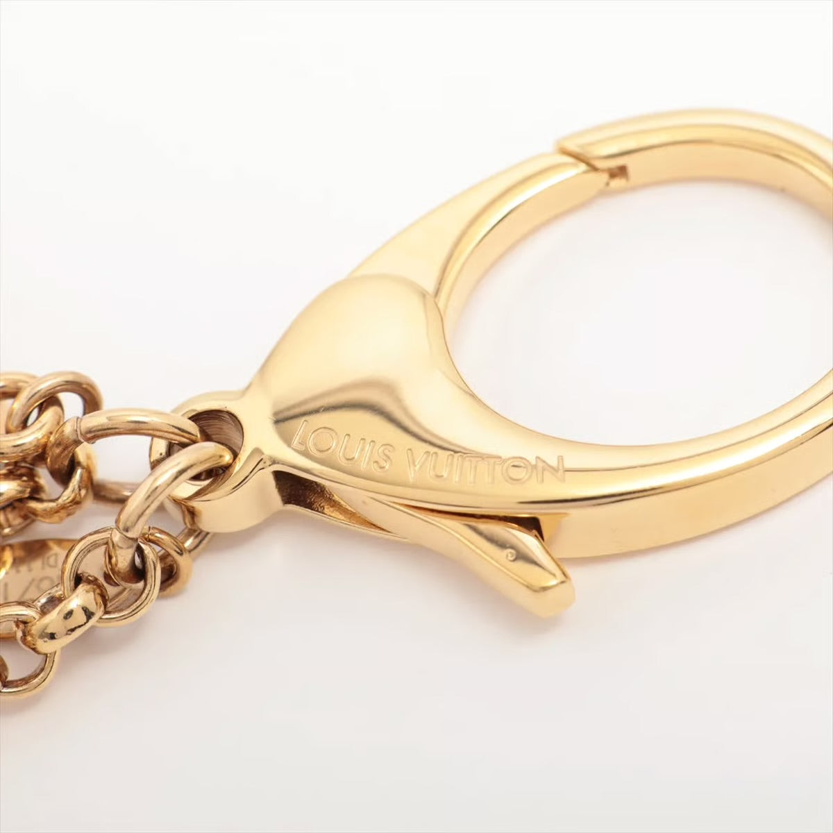 Pre-owned Louis Vuitton Fleur de Monogram Bag Charm Gold - Authenticated