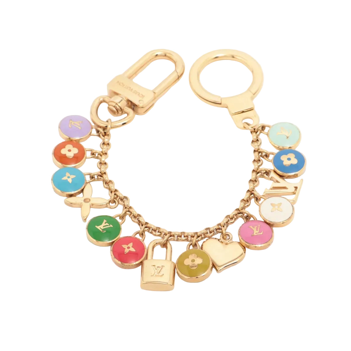Pre-owned Louis Vuitton Enamel Porto Cure Sienne Bastille Bag Charm - Authenticated