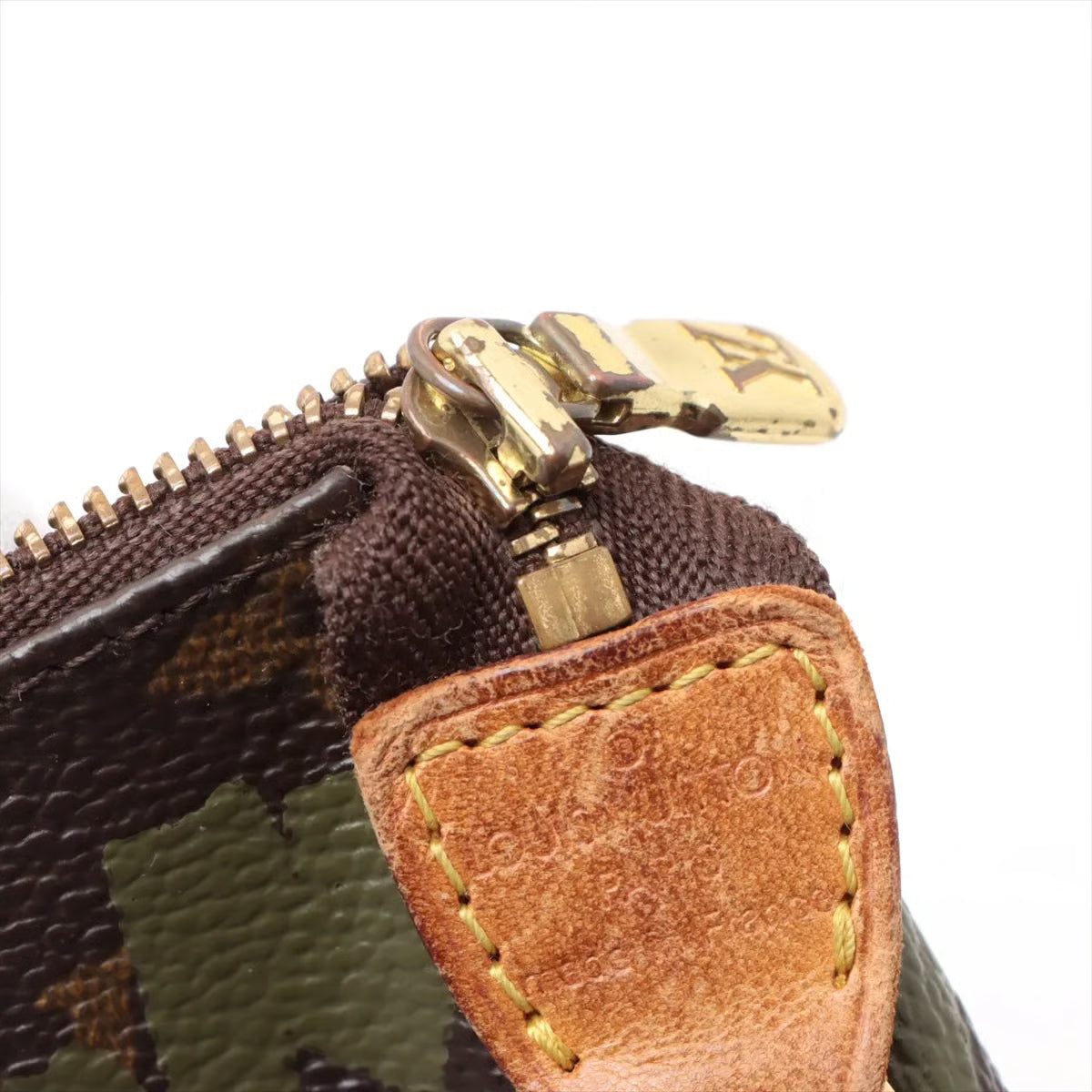 Pre-Owned Vintage Louis Vuitton x Stephen Sprouse Pochette Olive Graffiti - Authenticated