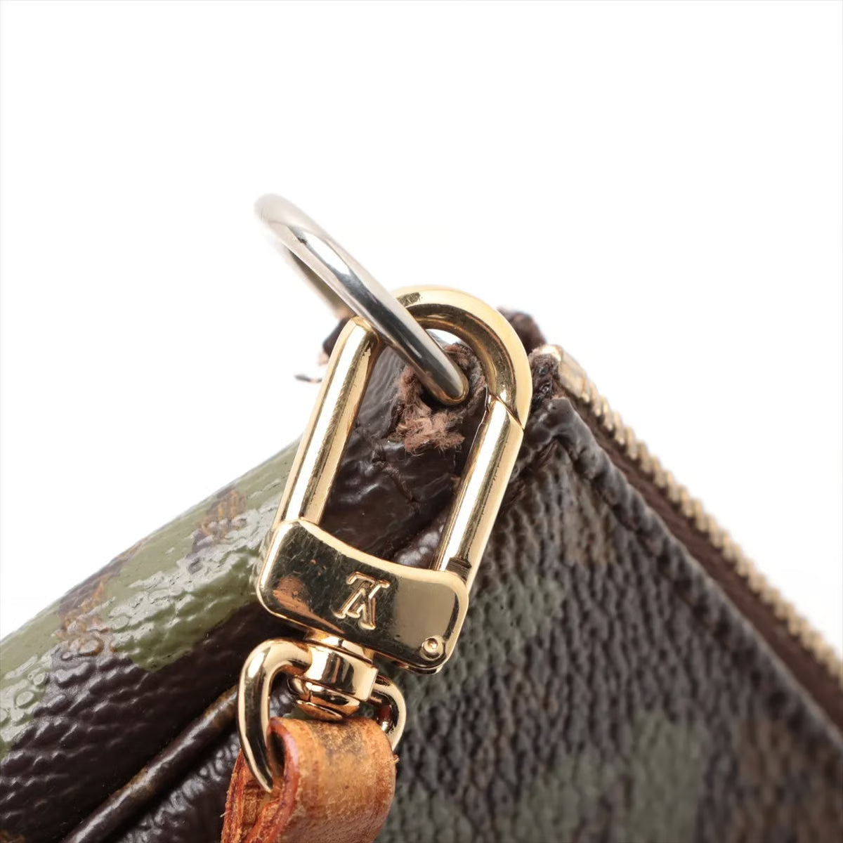 Pre-Owned Vintage Louis Vuitton x Stephen Sprouse Pochette Olive Graffiti - Authenticated