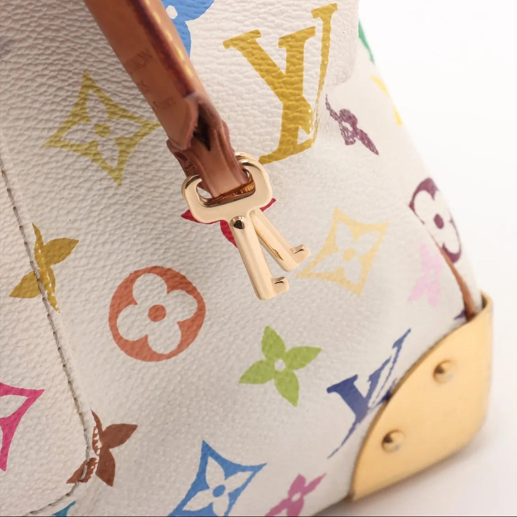Pre-Owned Louis Vuitton Speedy 30 Murakami Monogram White Multicolor - Authenticated