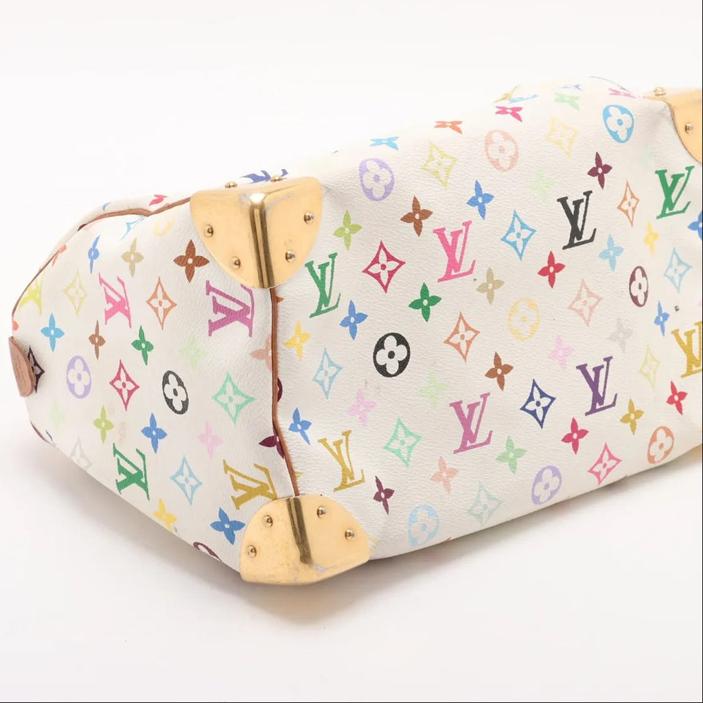 Pre-Owned Louis Vuitton Speedy 30 Murakami Monogram White Multicolor - Authenticated